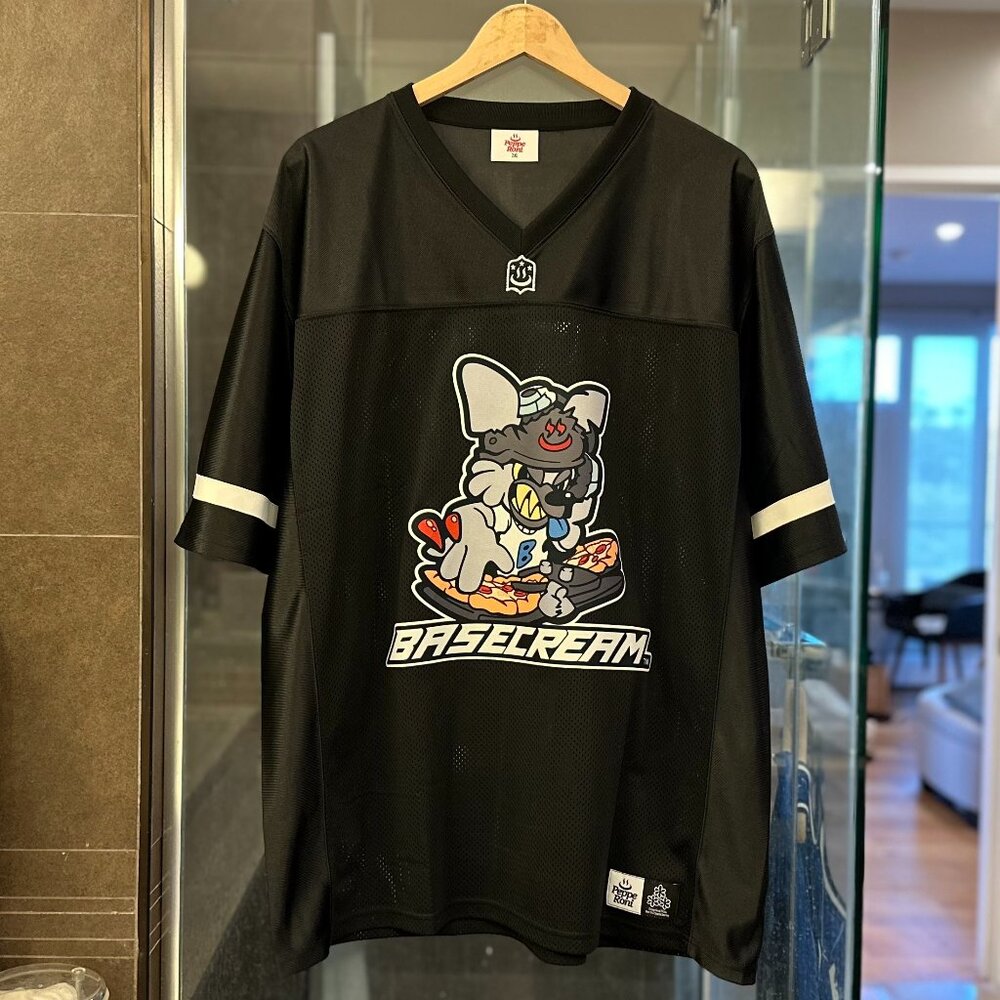 (NWOT) BASE CREAM x PPRN ‘KUKA’ Korea Unisex Football Jersey (Black) - Picture 7 of 16